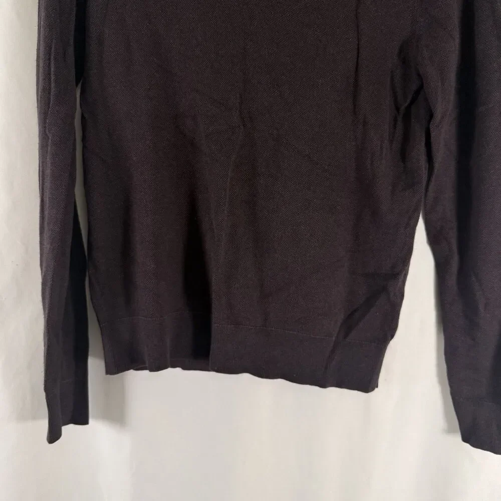 Banana Republic Luxury Blend Sweater Mens Small Purple Silk Cashmere Lightweight